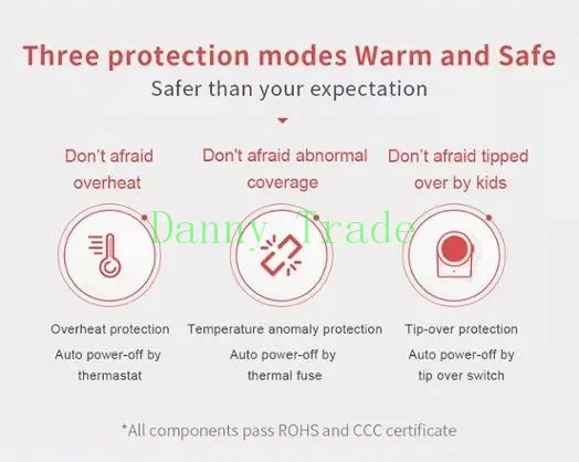 AC220-240V 50-60 Гц 1000 Вт Мощный тепловентилятор электрический обогреватель керамический обогреватель современный офисный PTC Электрический Настольный тепловентилятор