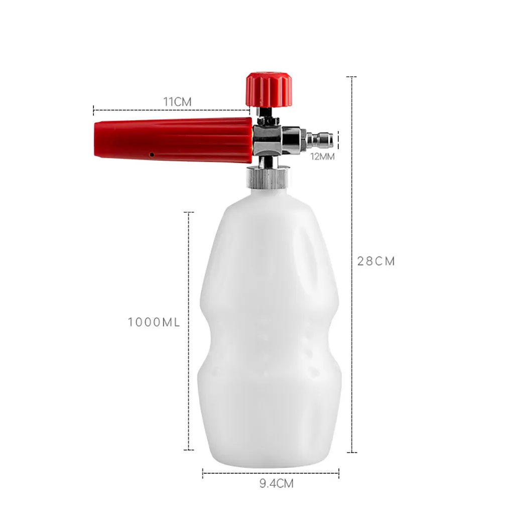 Высокая Давление пистолет для монтажной пены 1/4 Автомобильная моечная машина пены инструмент Кэннон Ланс высокое Давление мыло "Снежинка" горшок бутылка 1L автомобиля, машина для уборки