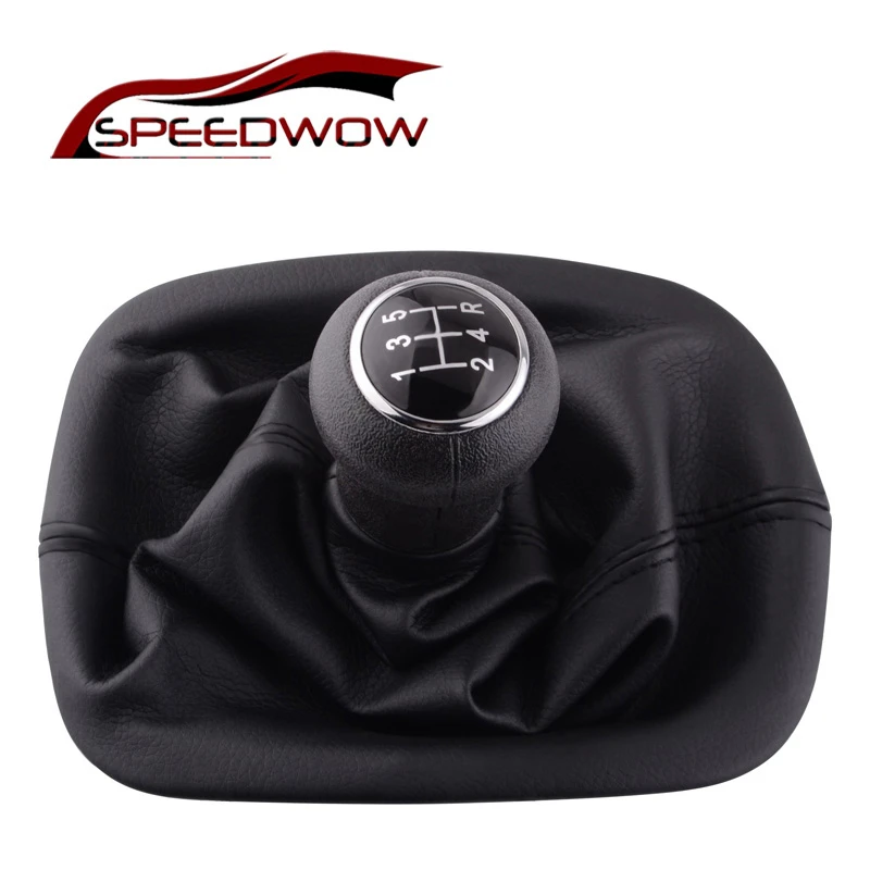 SPEEDWOW Car Gear Shift Knob Gaitor Leather Boot Black Universal Gaiter Cover For PASSAT B5 Volkswagen | Автомобили и мотоциклы