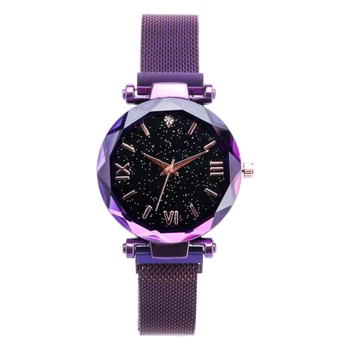 

Women Drill Quartz Wrist Watch Magnet Girl Birthday New Year Gift