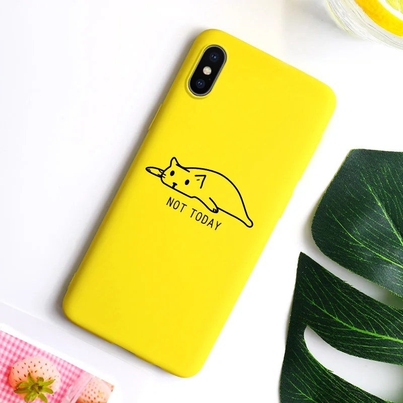 Cute Cats Silicone Cases For Samsung Galaxy A50 A20e A2 Core A10 A30 A20 A40 A60 A70 A9s A9 Star Pro A9 Soft TPU Back Cover - Цвет: yellowI046