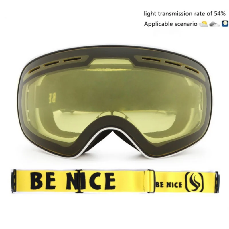 

Ski Goggles Double Layers UV400 Anti-fog Snowboard Eyewear Outdoor Sports Protection