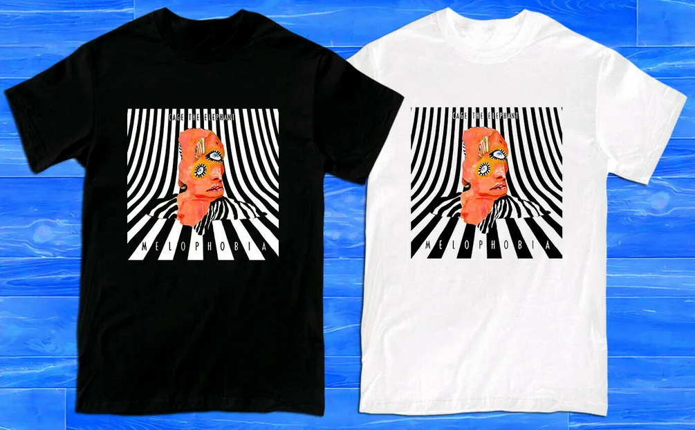 Cage The Elephant Album Cover Logo Мужская Футболка размер S до 2Xl модная классическая стильная