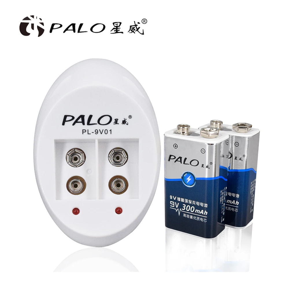 PALO 9v зарядное устройство для 6F22 9V NiMh li-ion аккумуляторы + ni-mh Bateria оптовая продажа |