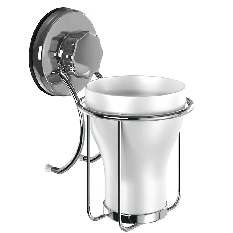 

Accessories - Suction Cup Toothbrush Holder - Stainless Steel Toothpaste And Razor Holder For Bathroom & Kitchen - Stick Disc In