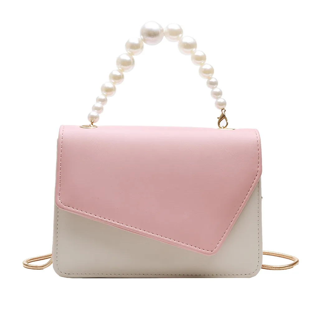 Сумка bolsa feminina модная жемчужина для женщин сумки через плечо цепи кожа двойной цвет сумки-мессенджеры для женщин