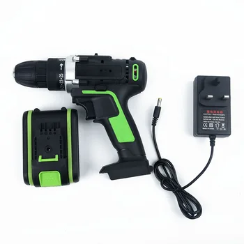 

48V Cordless Brushless Hammer Impact Drill Driver 2-Speed Tool & Li-ion Battery Electric Brushless Impact Wrench Rechargeable