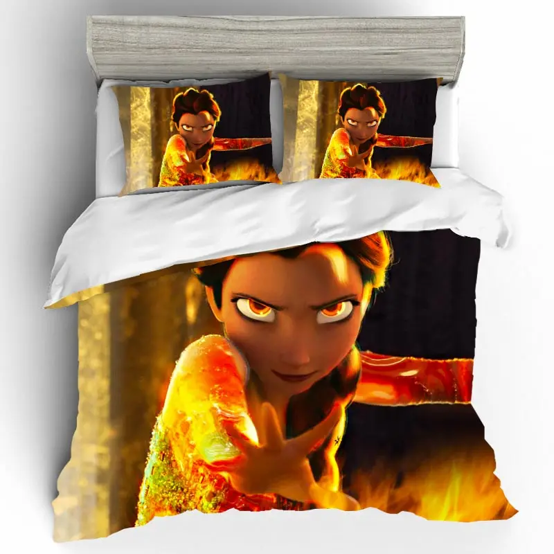 Мультяшный Комплект постельного белья Эльза домашний текстиль 3D King size покрывало роскошный комплект постельного белья для пары постельное белье и комплекты постельного белья постельное белье хлопок