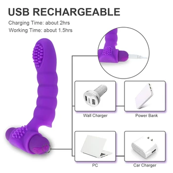Finger Vibrator Toys for Couples Mini Dildo G Spot Massage Clitoris Stimulator Sex Toys For Women Female Masturbator Adults Shop 5