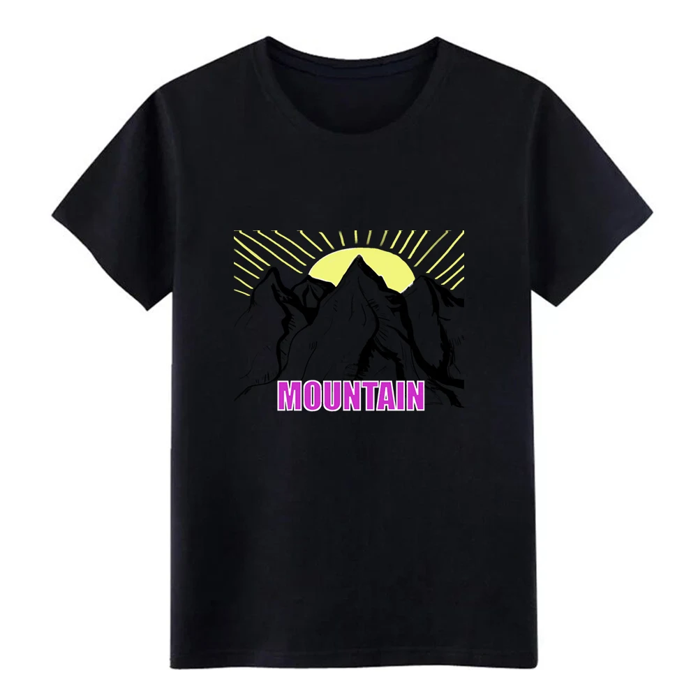 mountain sunrise t shirt men Designs tee round Neck Unisex Gift Humor summer Pattern tshirt |