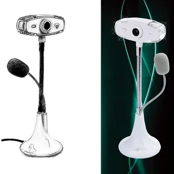 

Fanshu USB Webcam 1080p Computer PC Laptop Full HD Youtube Live Video LED Camera Night Vision With Microphone for Skype