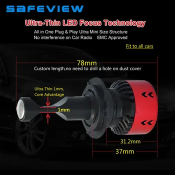 

Led Car Lights H4 H7 H8/H9/H11 HB4/9006 HB3/9005 H1 headlight bulbs 6000k 24v 70w 4800ml automotive lamp super bright error free