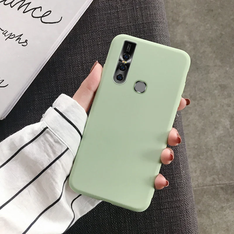 Модные туфли леденцового ЧЕХОЛ ДЛЯ VIVO V15 V17 Pro Чехол Vivo V7 V9 Y3 Y17 Y97 Y95 Y93 Y91 Y85 Y83 Y79 Y75 Y69 Y71 Y67 Мягкий силиконовый чехол