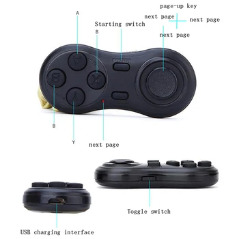 

Wireless Bluetooth V4.0 Game Handle Mini VR Controller Remote Pad Gamepad For IOS/Android Smartphone Joystick Boy Children Gift
