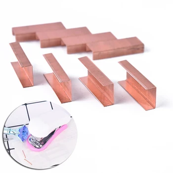 

1000pcs/lot 24/6 Metal Stapler Rose Gold Staples Home School Stationary Office Supply