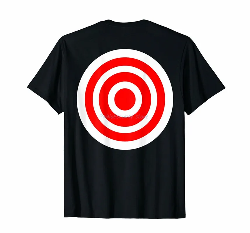 Футболка Target с забавным принтом на спине, Подарочная футболка с изображением глаза быка, облегающая футболка