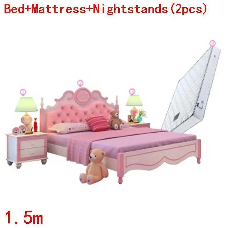 Для мобильных детей Litera Infantiles Yatak Odasi Moblin Baby Muebles De Dormitorio деревянная освещенная мебель для спальни детская кровать - Цвет: Number 3