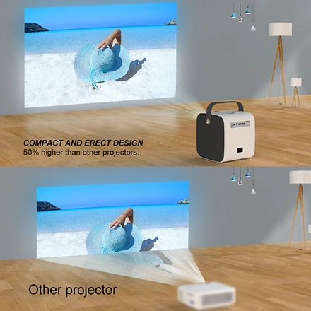 Salange P52 LED Projector 1280*720 Portable Home Theater 3600 Lumen Android Video Beamer FULL HD 1080P Support Bluetooth Speaker