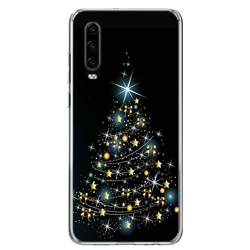 Счастливого Рождества декоративная крышка чехол для телефона для huawei P30 P20 Коврики 30 20 10 Pro P10 Lite P Smart Z+ корпус под плетенную сумку Капа