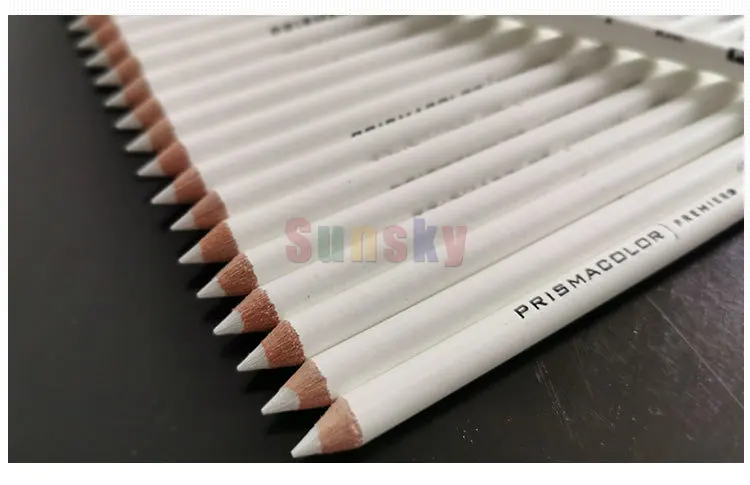 USA PC938 white color drawing pencil oily pencil 4.0MM soft big core paint  pencil Sanford Prismacolor white oil pencil 12pc/lot - AliExpress