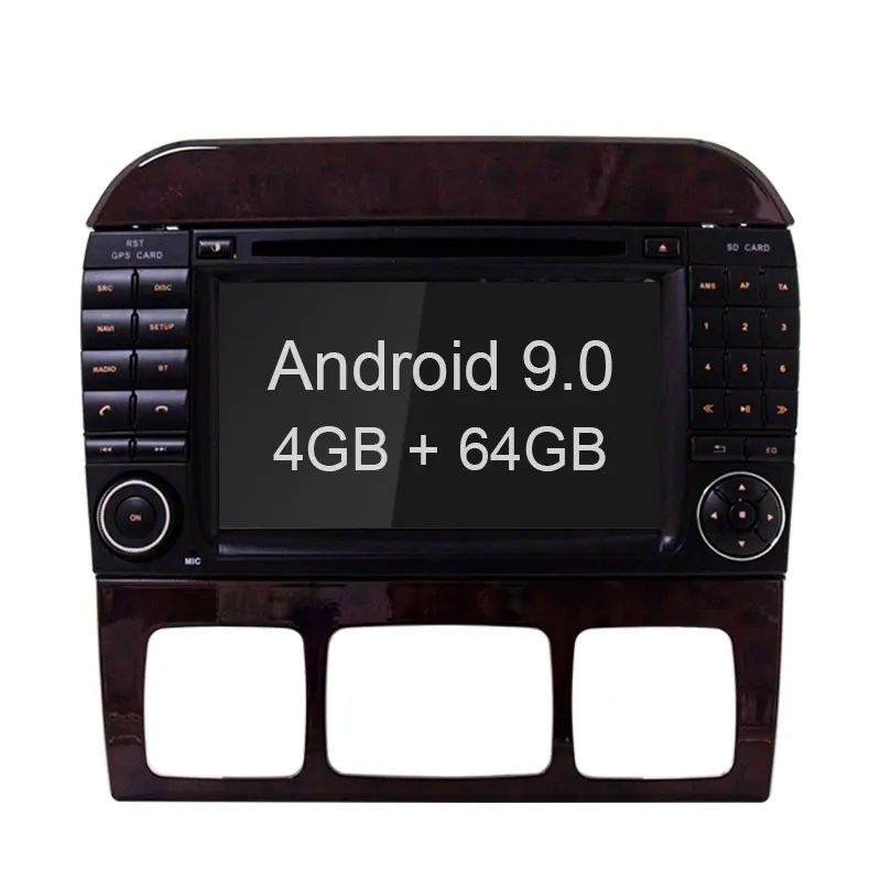 RAM 4G ROM 64G TOPBSNA 2 din Android 9,0 автомобильный мультимедийный плеер для Mercedes Benz s-класс W220 W215 S280 S320 S350 S500 wifi gps Автомобильный Радио Видео - Цвет: RAM 4G ROM 64G