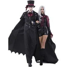 Костюмы для пар вампиров на Хэллоуин мужской кровавый красивый костюм Wo мужской s стимпанк Vampiress Униформа графиня Крови Наборы