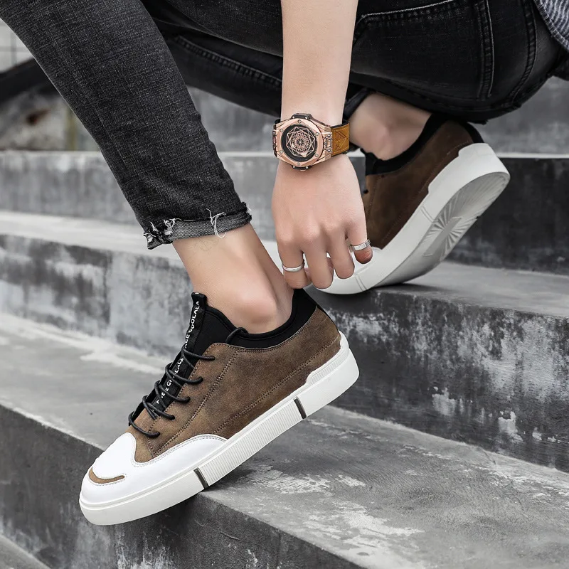 

Large Size Dress Shoes Men's Spring Loafers Versitile Fashion Jack Purcell Slip-on Lazy Casual Board Shoes 46