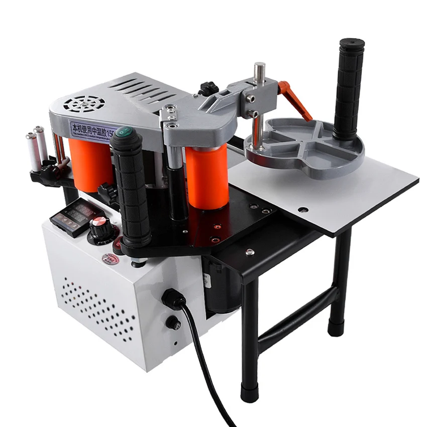 SC-40 Edge Banding Machine Portable Wood PVC Two-sided Gluing Edge Bander Tray Cut Adjustable Speed 110/200V 1200W 1000ml