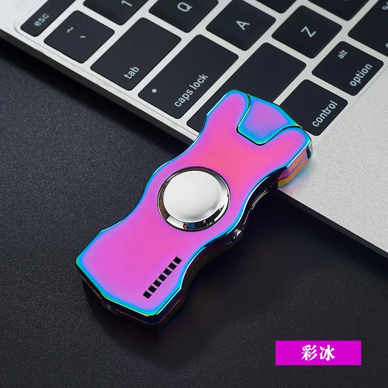 Adult Decompression Toys Luminous Metal Fidget Spiner Hand Spinner Top Spinners Stress USB Charging Lighters Fingertip 1 Adult Decompression Toys Luminous Metal Fidget Spiner Hand Spinner Top Spinners Stress USB Charging Lighters Fingertip 4