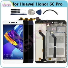 Для huawei Honor 6C Pro ЖК-дисплей JMM-L22 JMM-AL10 AL00 TL00 ЖК-экран 6CPro ЖК-дисплей с рамкой сенсорный экран дигитайзер