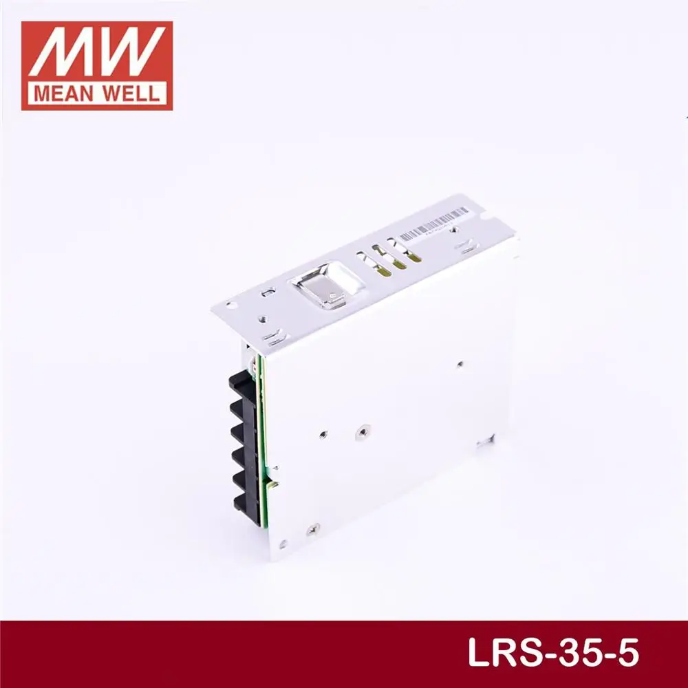 Бренд MEAN WELL представляет LRS-35-5 5V 7A meanwell LRS-35 35 Вт один Выход переключение Питание