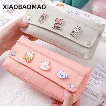 

Bear Kawaii Pencil Case Large Capacity Pencilcase School Pen Case Supplies Pencil Bag School Box Pencils Pouch Stationery