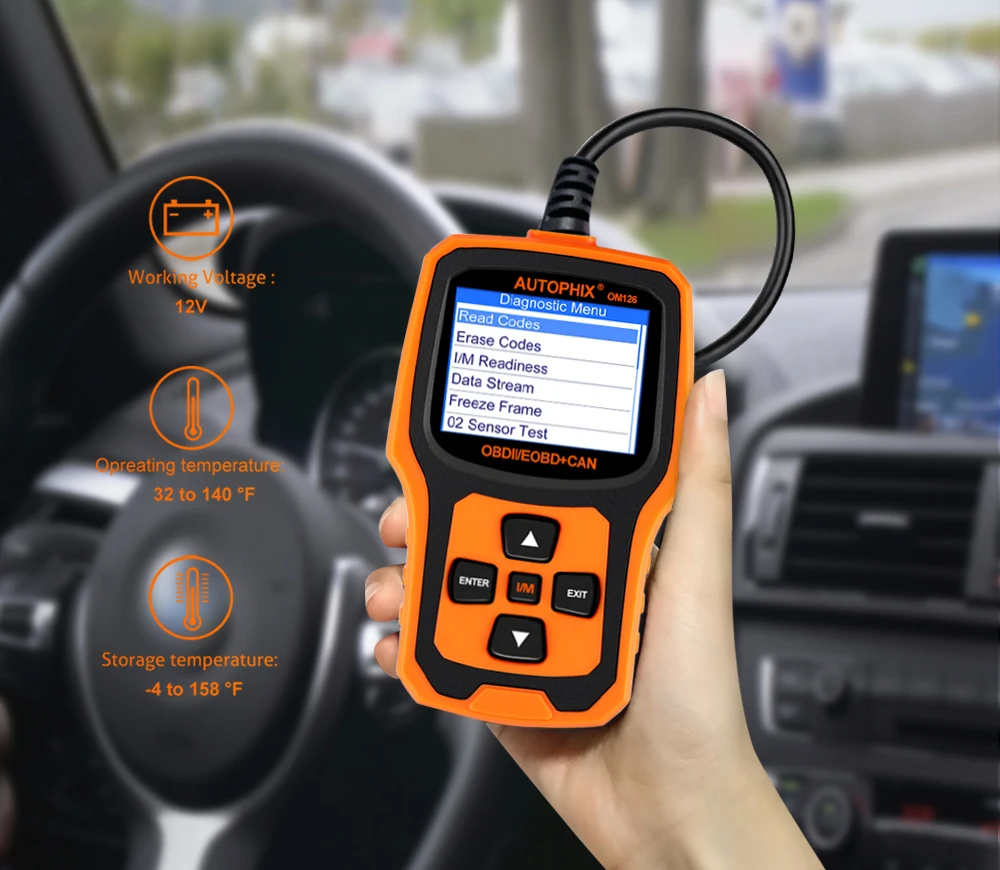 Autophix OM126 OBD2 сканер двигателя OBD 2 считыватель кодов неисправностей многоязычный PK launch CR3001 автомобильный диагностический инструмент OBD2 автоматический сканер