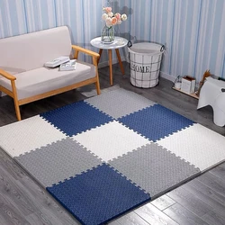 Tapis de jeu EVA pour enfants, Puzzle, carreaux, jouets, tapis d'escalade doux, Tatami de salon, 1.2cm, 4 18 pièces 