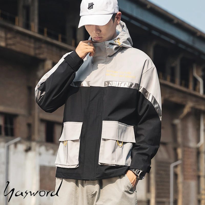 Yasword новые осенние куртки 2019 свободные куртки ветровка с капюшоном модные высококачественные пальто