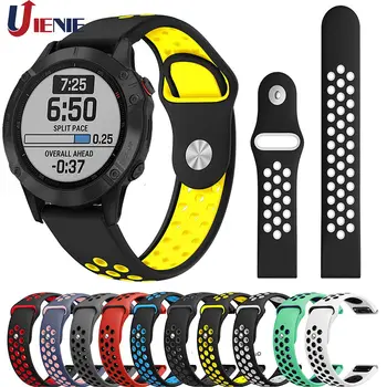 

22mm Silicone Strap Quick Release Watchband for Garmin Fenix 5/5Plus/6/6Pro/Approach S60/Forerunner 935 Smart Watch Sport Band