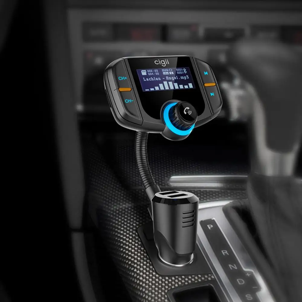 Prazata Bluetooth fm-передатчик модулятор Автомобильный AUX Авто передатчик ТВ Радио двойной USB QC3.0 Беспроводной MP3 плеер Зарядное устройство адаптер