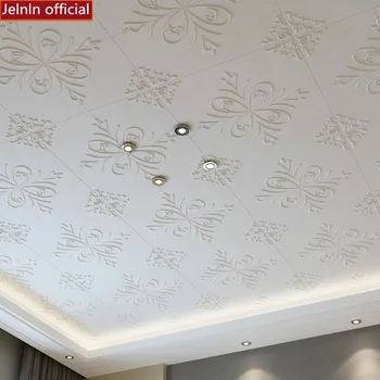 

ceiling sticker European-style self-adhesive 3D wall sticker waterproof roof ceiling sticker decoration golden foam wallpaper