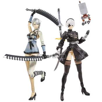 

NieR Automata YoRHa No.2 Type B 2B & Machine Lifeform / kaine PVC Action Figure Collection Model Toy
