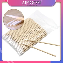 5*100pcs/Bag Cotton Buds Swabs Wooden Handle Tattoo Makeup Microblade Cotton Swab Sticks Makeup Cotton Swabs
