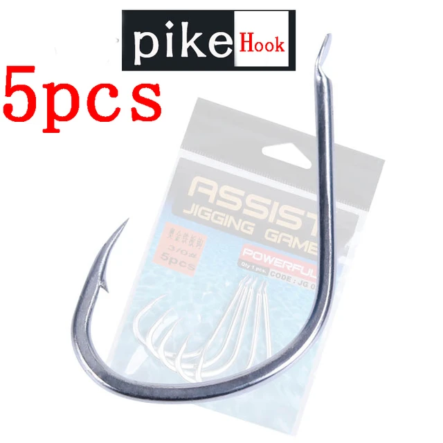 5pcs/lot Orign Hook Saltwater Fishing Jig Single Hooks Barbed Octopus Hook  Big Offset Fish Hooks Seawater Pike Peche Pesca - AliExpress