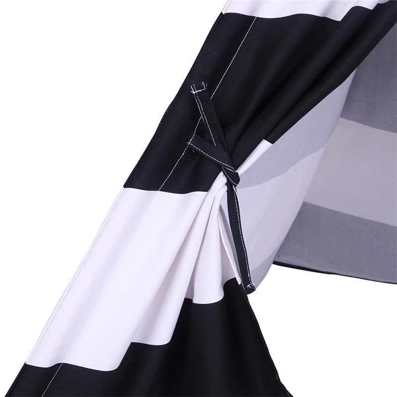 Large 100% cotton Canvas Original Teepee  Indian Play Tent  House Children Tipi Tent  with Small Coloured FlagsTent  (10)