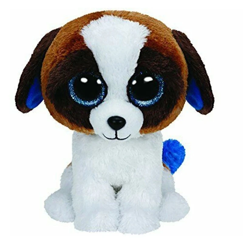 15 см TY Beanie Boos большой глаз Мягкое Животное белая коричневая утка собака плюшевая