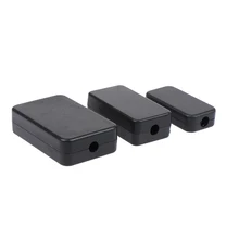 Caja electrónica de plástico ABS, caja de conexiones negra, multiespecificación, 2 uds.