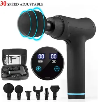 

Newest Muscle stimulator Massage Gun vibrating Deep Relaxation Therapy Fitness exercise Pain Relief electric massager for body