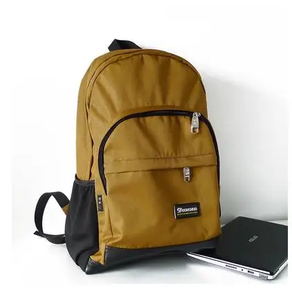 nylon khaki Chuwanglin модный мужской рюкзак для отдыха, Дизайнерская Дорожная сумка на молнии, Одноцветный Повседневный холщовый рюкзак, школьная сумка ZDD5194 - Цвет: nylon khaki