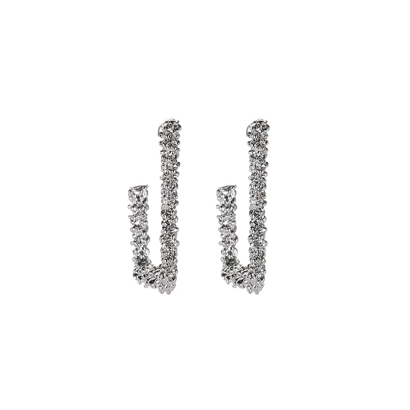 314silver Модные Эффектные серьги, большие геометрические серьги для женщин, Висячие серьги-капли, серьги, современное ювелирное изделие - Окраска металла: 314silver