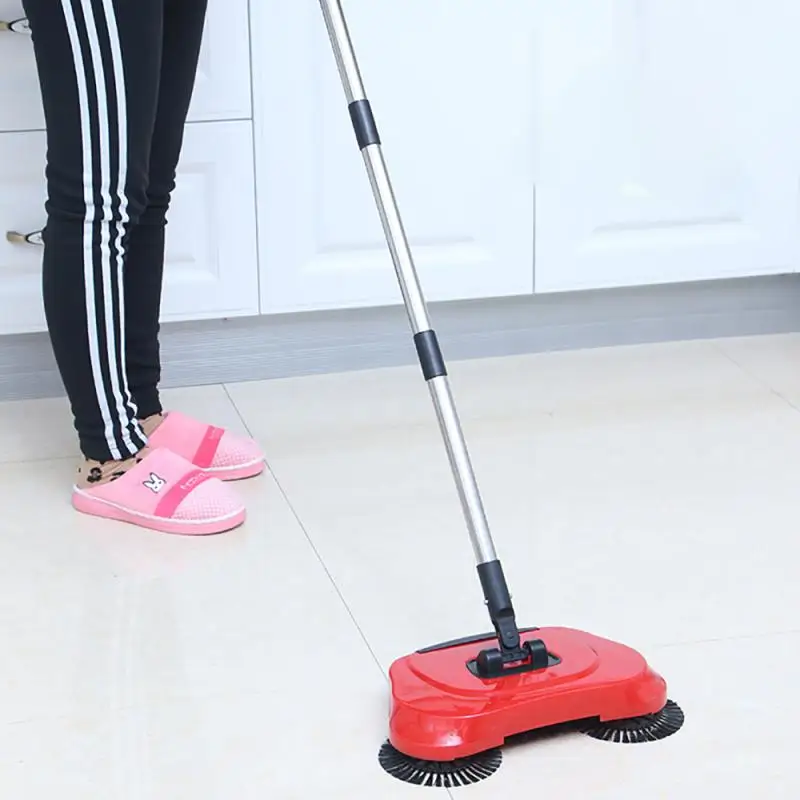 Multifunctional Stainless Steel Household Hand Push Lazy Sweeper Hand Push Vacuum Cleaner Floor Sweeper  Household Cleaning Tool