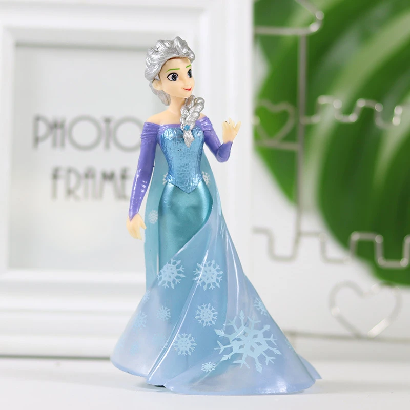 Disney Decoración de pastel de Frozen para niña, figura de juguete de  acción de pelo largo grande, muñeco de Decoración de Pastel de princesa  Elsa|Figuras de acción| - AliExpress