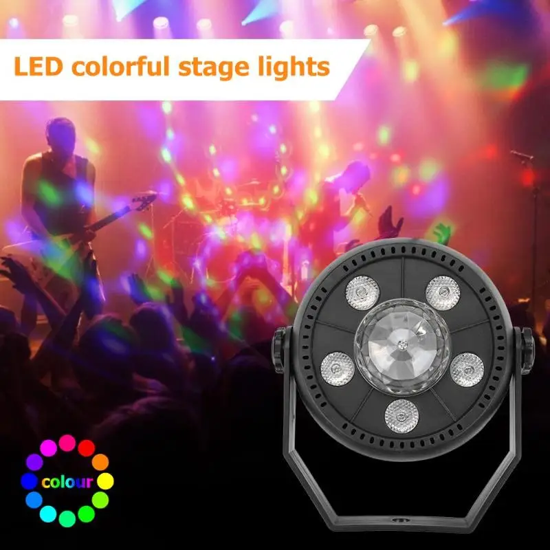 5LED красочный вращающийся сценический светильник хрустальный магический шар KTV бар DJ Par лампа